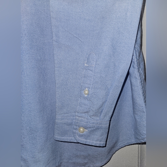 The Children's Place Oxford Blue Button Up Long Sleeve Shirt. Classic Style 14H - Picture 7 of 10